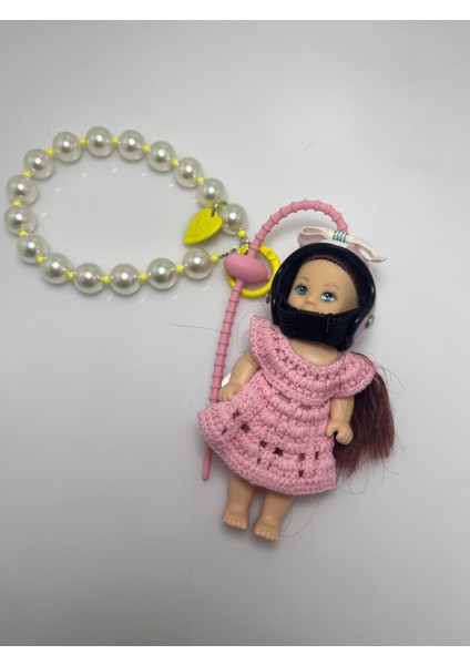 Çanta Charmı Motorcu Bebek Pembe fiyatları