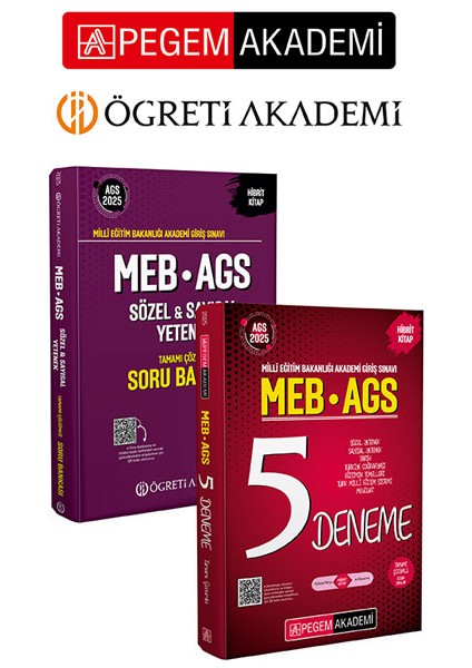 2025 Meb-Ags Soru Bankası Tamamı Çözümlü Sözel-Sayısal