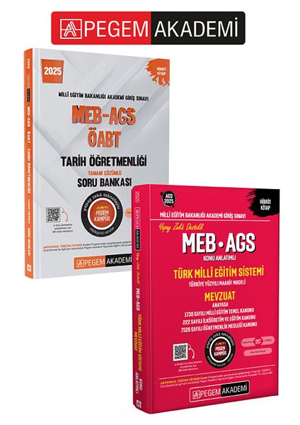 2025 Meb-Ags-Öabt Tarih Tamamı Çözümlü Soru Bankası