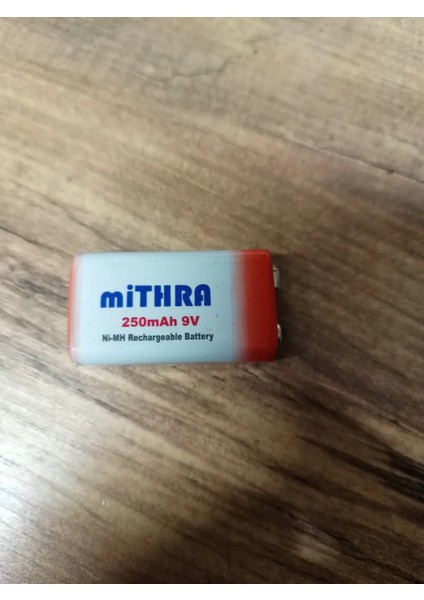 9 Volt - 250 Mah Şarjlı Pil