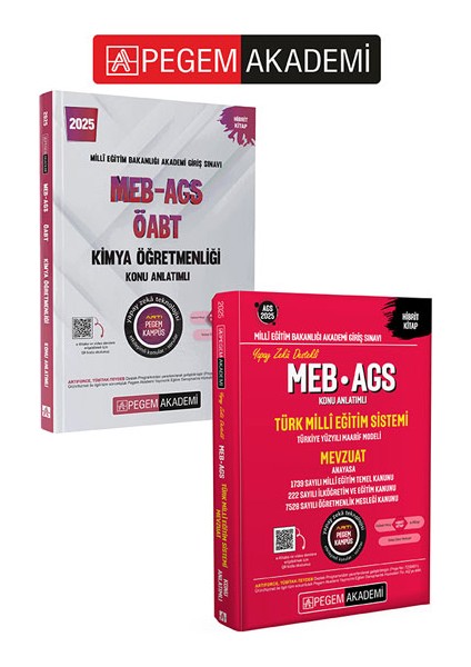 2025 Meb-Ags-Öabt Kimya Öğretmenliği Konu Anlatımlı