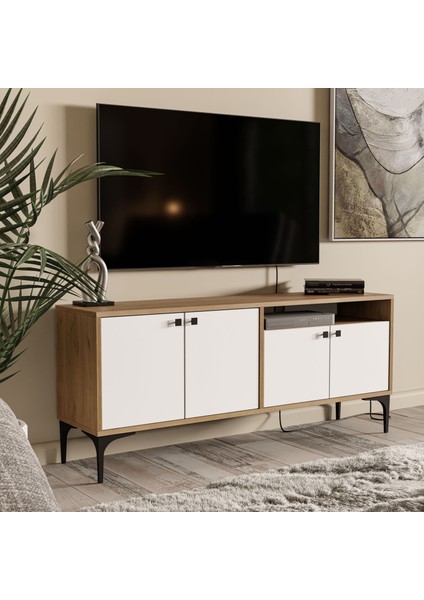 1548 Artemıs 139 cm Tv Ünitesi Sepet-Beyaz