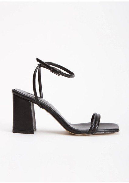 Siyah Kadın 8 cm Kalın Topuklu Ayakkabı fırsatları