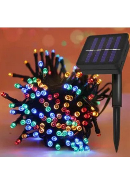 Renkli Solar Ip LED - 100 Ledli 10 Metre