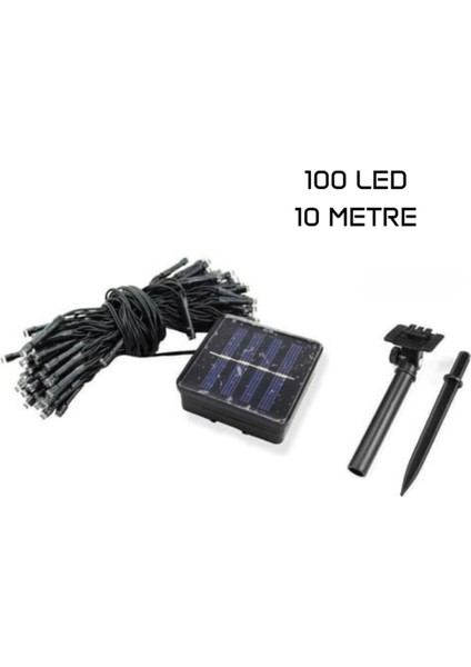 Sarı Solar Ip LED - 100 Ledli 10 Metre