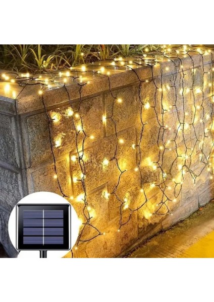 Sarı Solar Ip LED - 100 Ledli 10 Metre