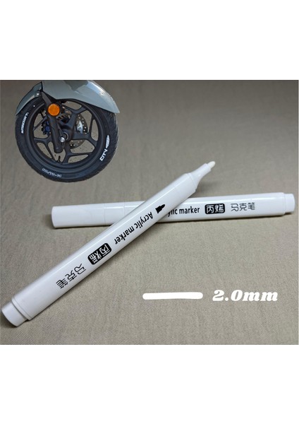 Beyaz Lastik Yazı Kalemi (2.0mm) 1ADET