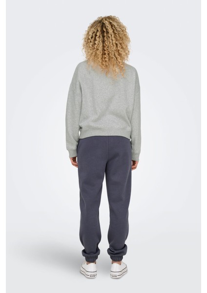 Onlsweat L/s Crew Oversız A Grı Mel Kadın Sweatshirt fiyatları