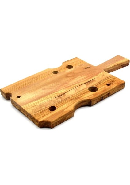 Ahşap Saplı Peynir Sunum Tahtası Zeytin Ağacı