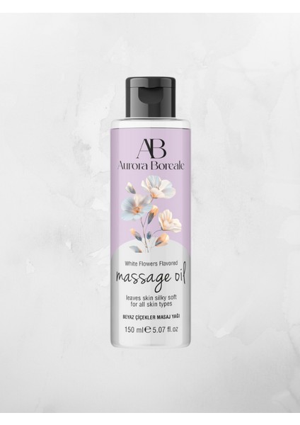 Beyaz Çiçek Aromalı Masaj Yağı 150 ml