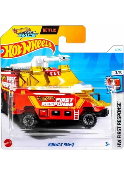 Hw Runway Res-Q Tekli Araba Kolleksiyon Serisi 1:64