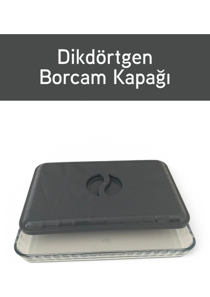 Plastik Borcam Kapağı Dikdörtgen Antrasit fiyatları