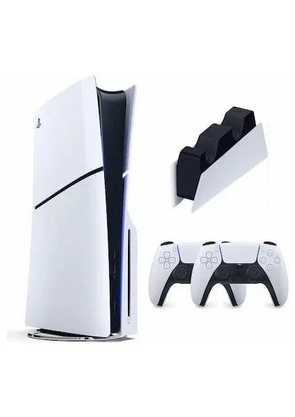 Playstatıon 5 Slım Cd'li 1 Tb Oyun Konsolu Çift Kollu + Şarj Istasyonlu fiyatları