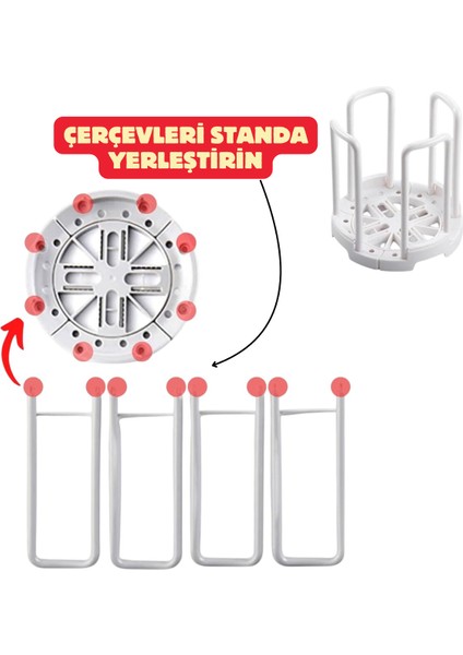 Ayarlanabilir Pratik Tabak Bardak Kase Standı Bulaşık Kurutma Mutfak Düzenleyici