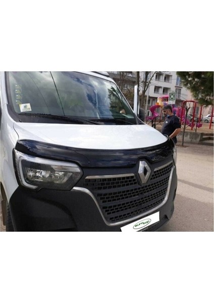 Stickerlı Renault Master Kaput Rüzgarlığı 2019 2020 2021 2022 Kaput Maskesi 4mm Kalınlık