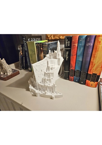 Yüzüklerin Efendisi Minas Trith Kitap Arası Figür Biblo 3D Baskı