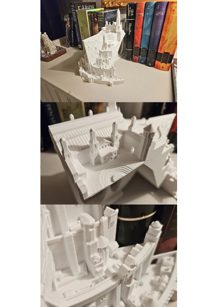 Yüzüklerin Efendisi Minas Trith Kitap Arası Figür Biblo 3D Baskı fiyatları