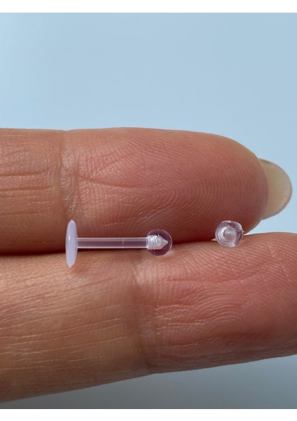 Bioplast Şeffaf Esnek Hafif Helıx Kıkırdak Piercing