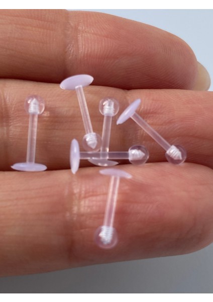 Bioplast Şeffaf Esnek Hafif Helıx Kıkırdak Piercing