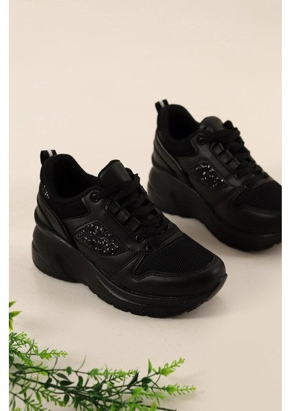 Kadın Gizli Topuk 7 cm Yazlık Fileli Sim Detaylı Hafif Rahat Taban Sneaker Spor Ayakkabı fırsatları