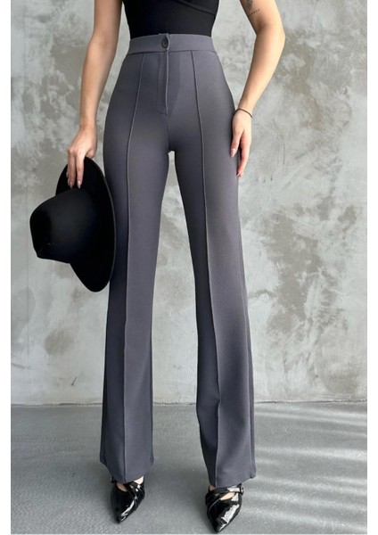 Kadın Beyond Yüksek Bel Toparlayıcı Çimalı Ispanyol Paça Palazzo Pantolon modelleri