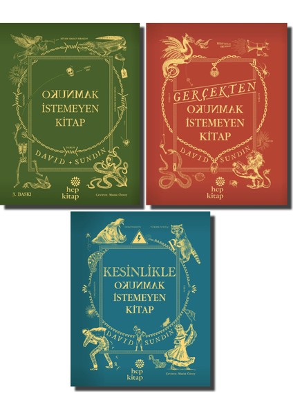 Okunmak Istemeyen Kitap - Gerçekten Okunmak Istemeyen Kitap - Kesinlikle Okunmak Istemeyen Kitap Set 3 Kitap