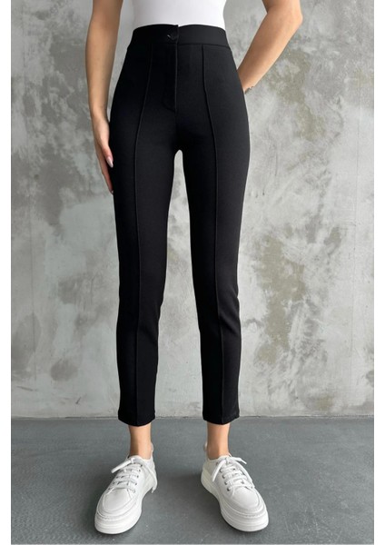 Kadın Diane Yüksek Bel Toparlayıcı Likralı Dar Paça Çimalı Kumaş Pantolon fiyatları