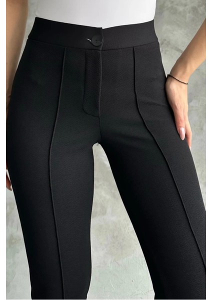 Kadın Diane Yüksek Bel Toparlayıcı Likralı Dar Paça Çimalı Kumaş Pantolon fırsatları