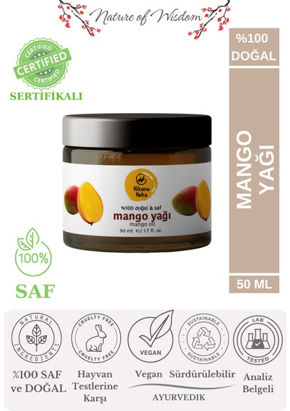 Monoi Yağı (Monoi Oil) Saf ve Doğal Soğuk Sıkım 50 ml