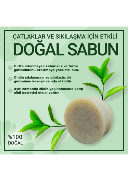 2 Adet Çatlaklar ve Sıkılaşma İçin Etkili Doğal Sabun Avantajlı Paket