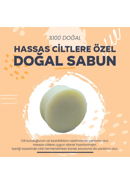 2 Adet Hassas Ciltlere Özel Doğal Sabun Avantajlı Paket