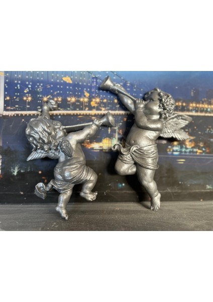 Müzik Çalan Melek 2li 25 cm