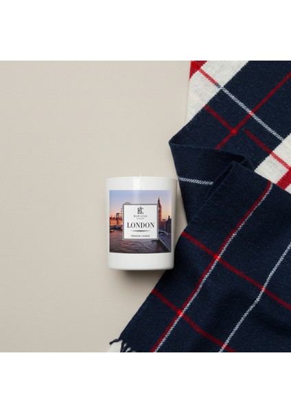 Londra Konseptli Kokulu Soya Mum