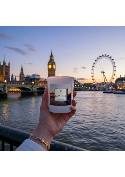 Londra Konseptli Kokulu Soya Mum fiyatları