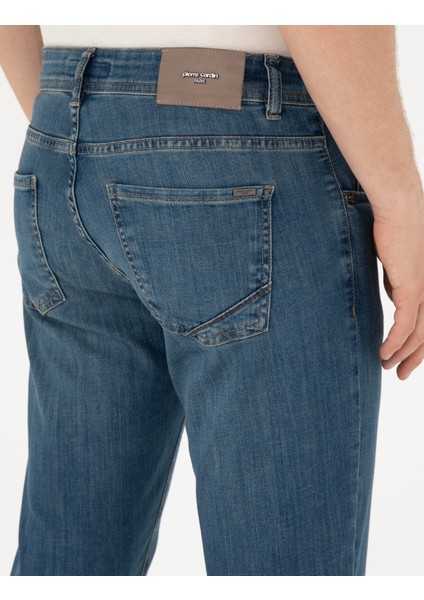 Erkek Indigo Slim Fit Jean Pantolon 50285123-VR028