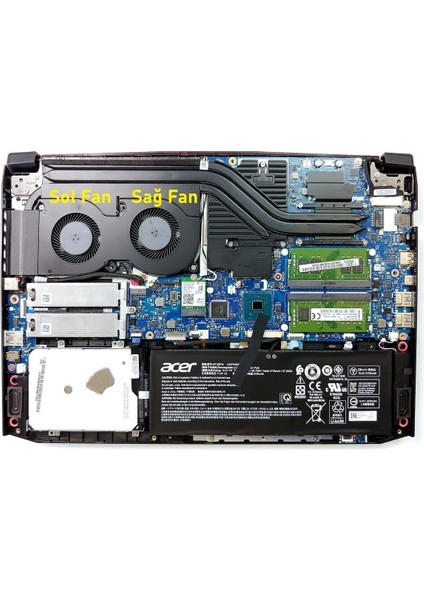 Acer Aspire Nitro 5 AN515-43-R23T Fan V2 (Sol Fan)