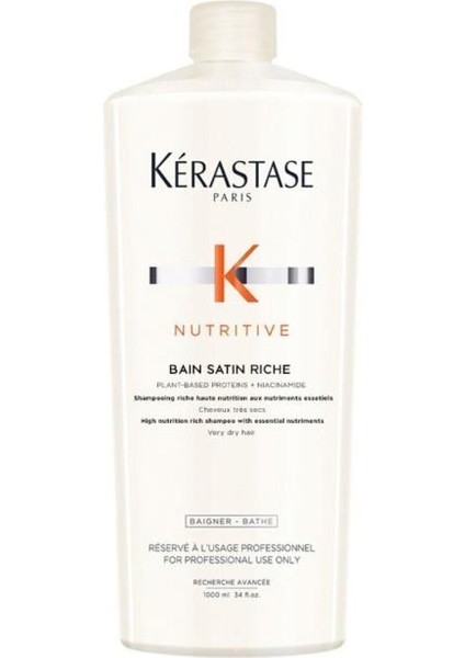 Shampoo Nutritivo Bain Satin 2x1000 ml