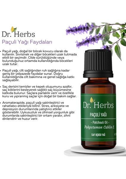 Paçuli Uçucu Yağ 10 ml