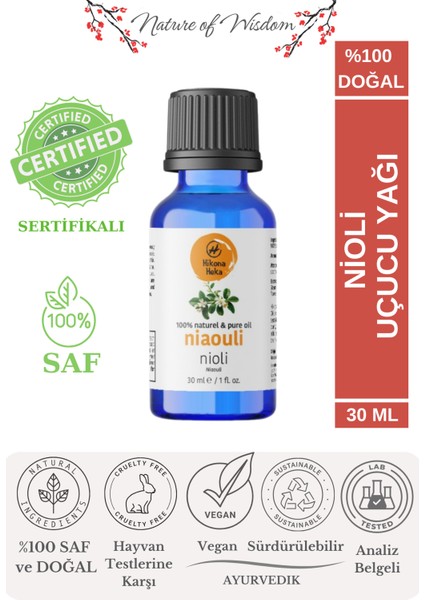 Genital Koku Önleme Niaouli Uçucu Yağı (Niaouli Essential Oil) Saf ve Doğal 30 ml