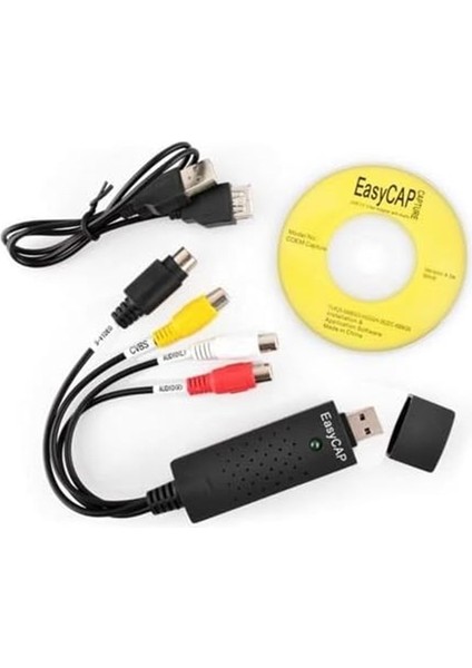 Easycap USB Rca Capture Kamera Uydu Kayıt Kartı Chipli Android Destekli