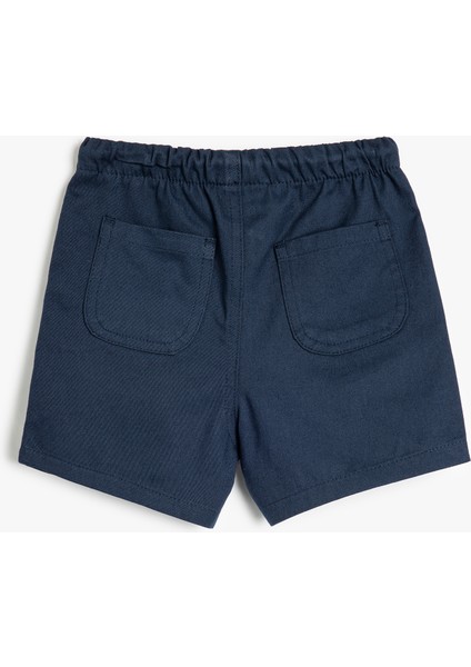 Pamuklu Cep Detaylı Beli Bağlamalı Basic Şort fiyatları