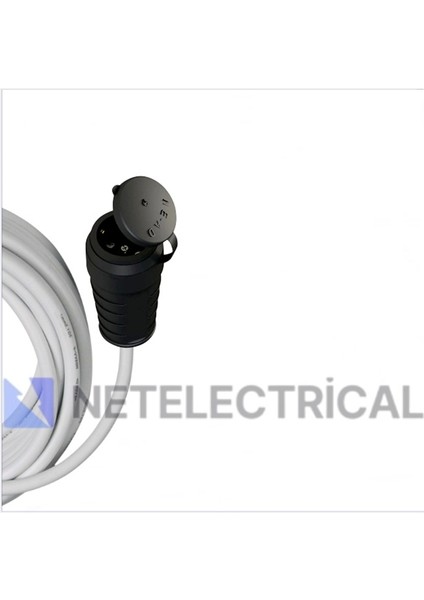 Kauçuk Tekli Topraklı Ara Uzatma Kablosu 4 Metre 3x1.5 mm² Ttr Beyaz Kablolu