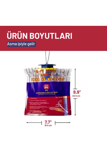 3 Adet Fly Jail - M Karasinek Tuzağı