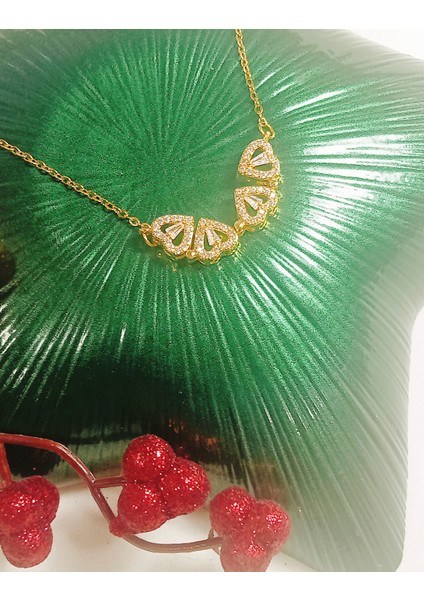 Kadın Açılıp Kapanabilen Kalpli Gold Yonca Çelik Kolye fiyatları