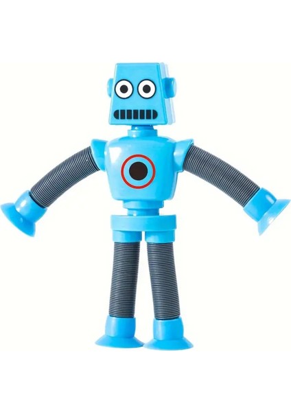 Esnek Robot Oyuncak - Bükülebilir, Vakumlu & Hareketli! Cam ve Masaya Yapışan Eğlenceli Figür 🚀🎉