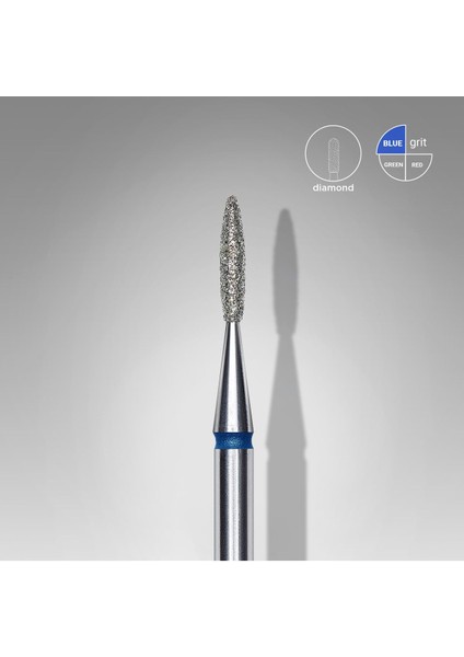 Elmas Alev Freze, Mavi, Çap 1,6 mm, Çalışma Kısmı 8 mm