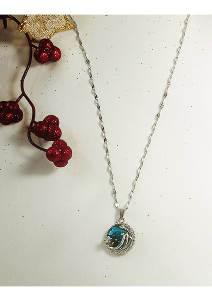 Kadın Çelik Kolye Gezegen