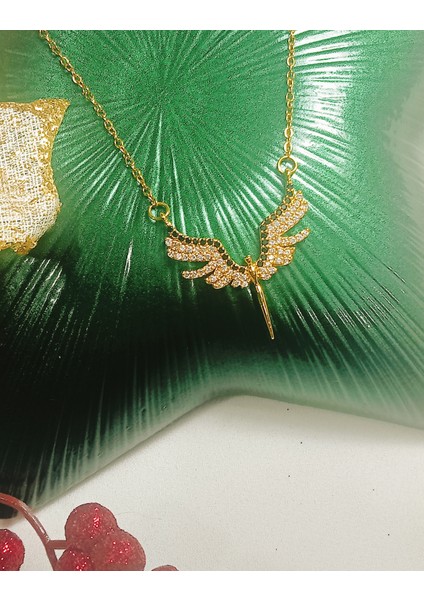 Kadın Gold Çelik Kolye Melek fiyatları