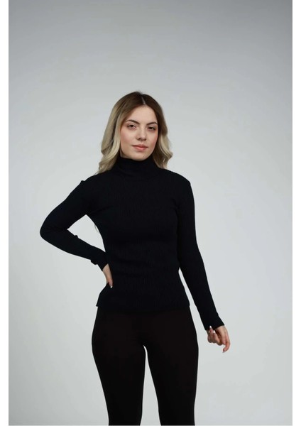 Tam Boğazlı Kadın Body
