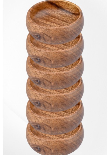 El Yapımı 10 cm Akasya Çerezlik - Doğal ve Şık